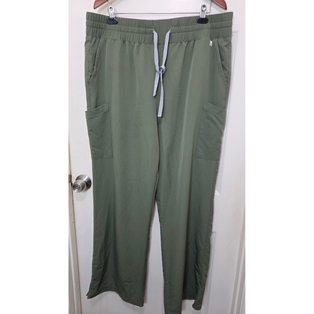Resurge Scrub Pants Womens 2XT Olive Green Cargo Tall RE5618 Recycled Polyester